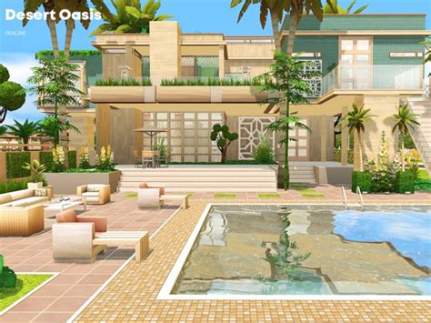 Desert Oasis House By Pralinesims At Tsr Sims 4 Updates