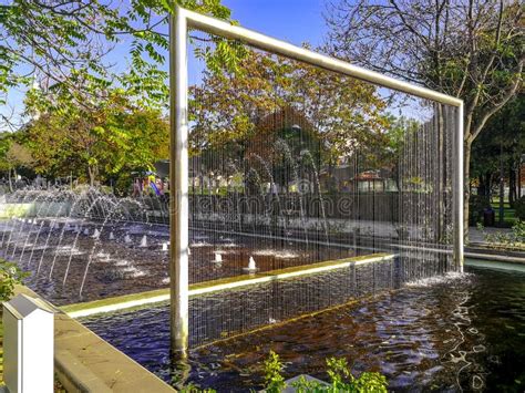 Fountain In Youth Park Genclik Parki In Ankara Turkey On A Sunny Autumn