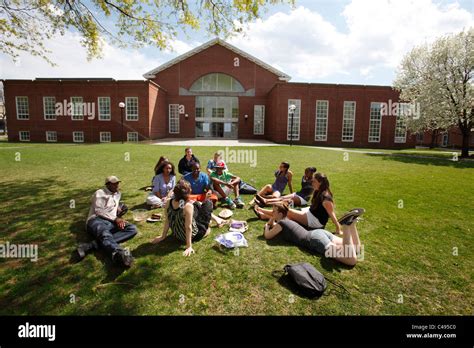American High School Class Being Held Outdoors Stock Photo Alamy