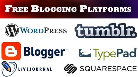 Top 5 Best Free Blogging Platforms For Bloggers Best Sites To Start A