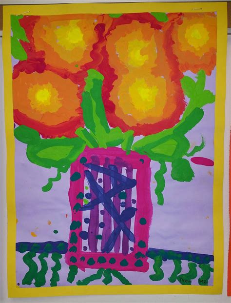 The first series, executed in paris in 1887, depicts the flowers lying on the ground, while the second set, made a year later in arles. Paintbrush Rocket: 2nd Grade - Van Gogh's Flowers in Vases