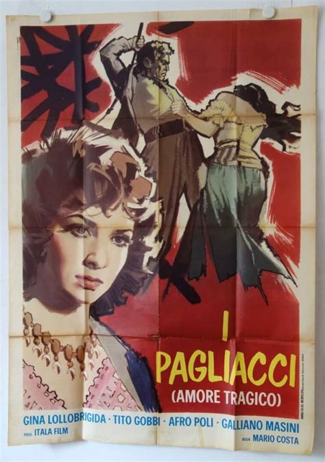 Pagliacci Love Of A Clown Re Release Italian Movie Poster