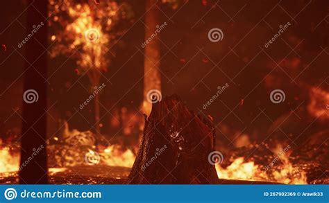 Large Flames Of Forest Fire Stock Image Image Of Apocalypse Burn