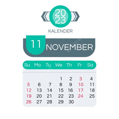 Calendario De Escritorio 2023 Calendario De Noviembre Png Calendario