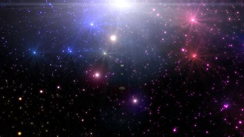 Flying Through Stars And Nebulae 4k Purple The Camera Flies Through