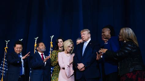 in miami speech trump tells evangelical base god is ‘on our side the new york times