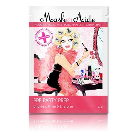 MaskerAide Pre Party Prep Facial Sheet Mask Facial Sheet Mask Sheet