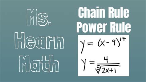 Two Examples Of General Power Rule Chain Rule For Power Functions