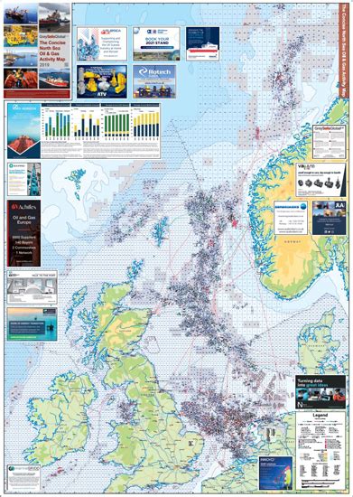 Concise North Sea Oil And Gas Activity Map 2019 La Tene Maps