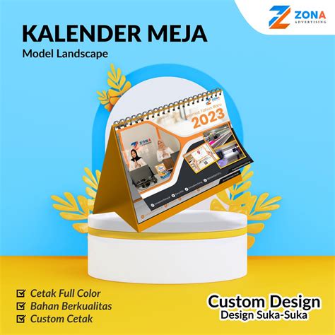 Jual Kalender Meja Kalender Duduk 2023 Custom Shopee Indonesia