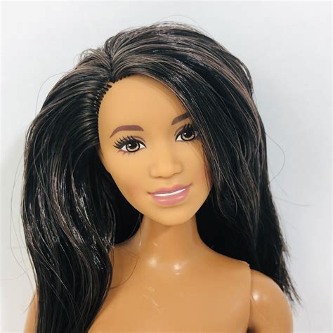 Nude Hybrid Barbie Doll Made To Move Head Curvy Fashionistas Body
