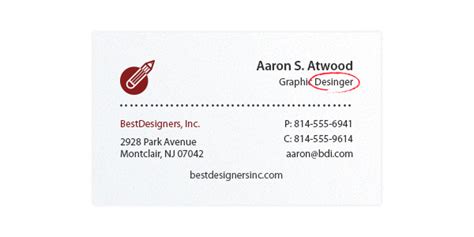 Business Card Design Tips Top Ideas For Designers