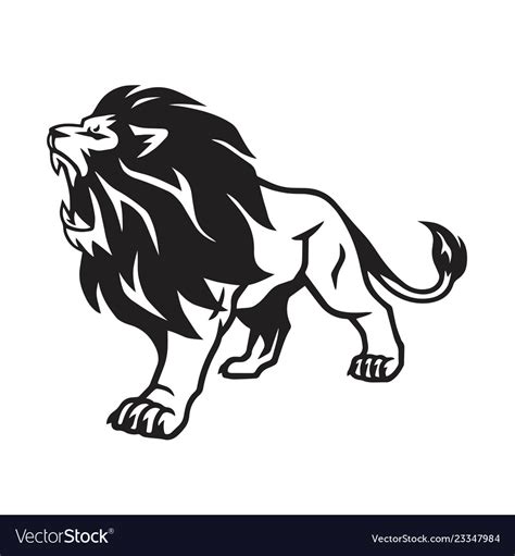 Roaring Lion Silhouette Svg