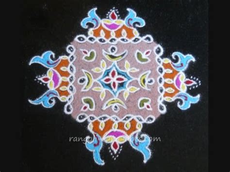 Pongal pot kolam #4 bhogi kolam pongal kolam sankranthi muggulu easy & simple rangoli 1 lakh views crossed. New Year pulli kolam with deepam | 15 to 1 dots Sankranti ...