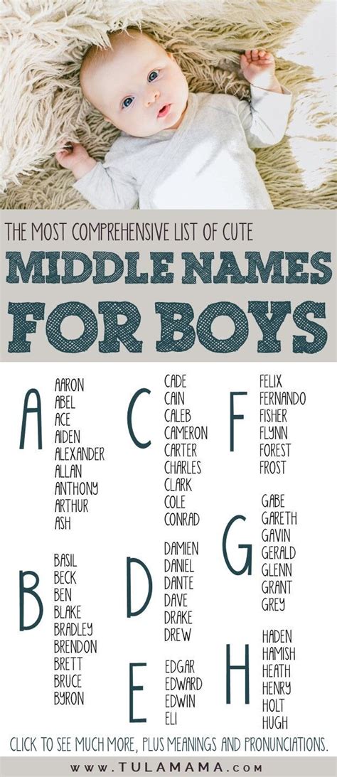Baby Boy Middle Names Cute Middle Names Cute Baby Names Baby Girl