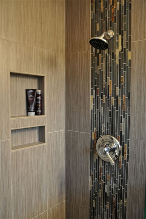 Waterfall Shower Accent Modern Bathroom Other Metro By Ohana