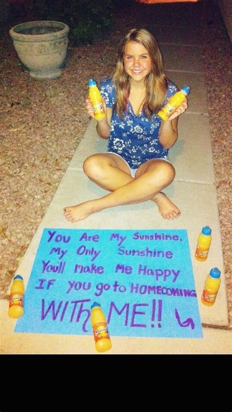 Ask To Dance With Sunny Delight 1000 Cute Prom Proposals Cute