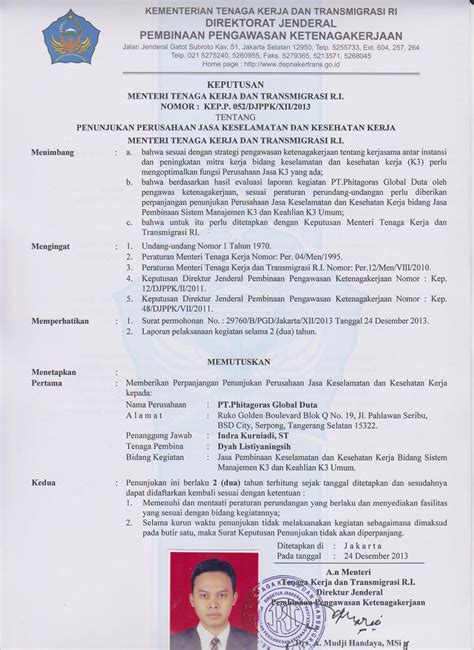Sertifikat K3 2012 Training Ahli K3 Hse Consultant Konsultan Iso