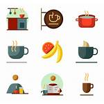 Breakfast Icon Icons Clipart Coffee Vector Transparent