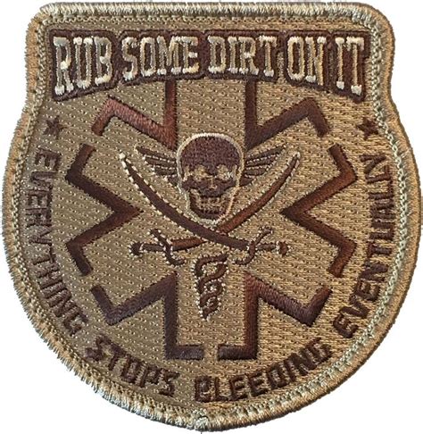 Rub Some Dirt On It Embroidered Morale Patch Funny Patches Cool