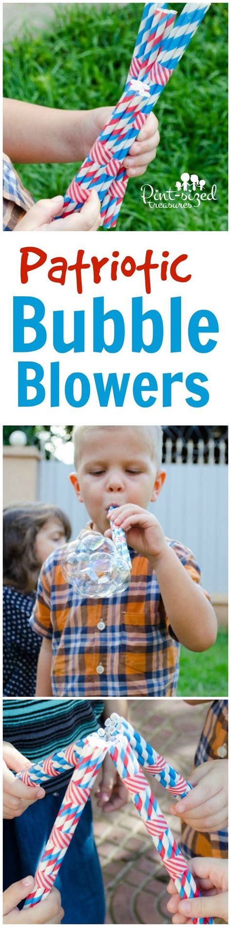 Patriotic Bubble Blowers Are Super Fun For Kids To Make Themselves