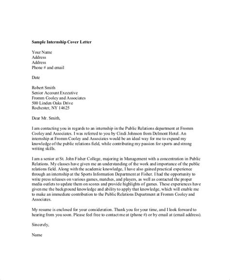 The first sample internship cover letter is aimed at a position with a corporate financial institution—notice how the formal tone of this cover just remember to put your phone number (and email address if you like) under your name at the bottom of the message. FREE 7+ Professional Cover Letter Samples in PDF | MS Word