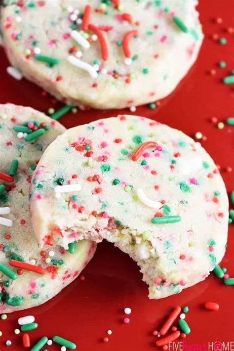 They'd be much more popular. Easy Christmas Shortbread Cookies • FIVEheartHOME