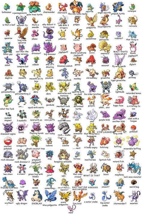 So I Asked My Girlfriend To Name All 151 Pokémon 151 Pokemon 150