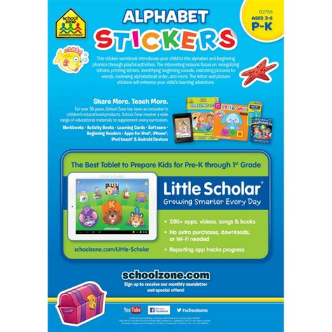 Upon spawning, each letter will wildly chase … School Zone- alphabet stickers P-K 3-6 | School Zone ...
