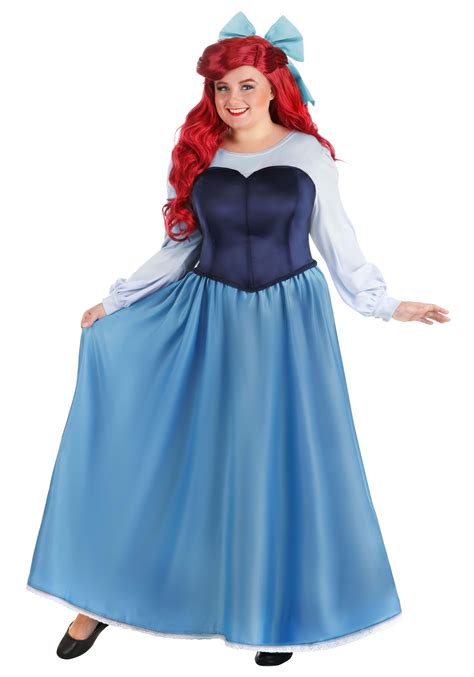 plus size women s the little mermaid ariel blue dress costume