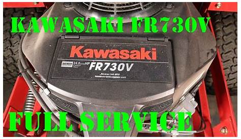 Kawasaki FR730V engine service and tune up. Performing regular
