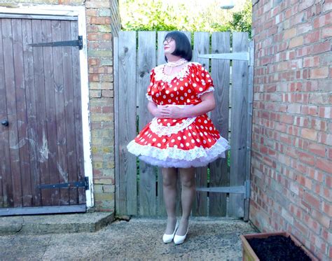 Sissy Maid Procter Beautiful Red White Polka Dot Sissy Mai Felicity The Chubby Tranny Flickr