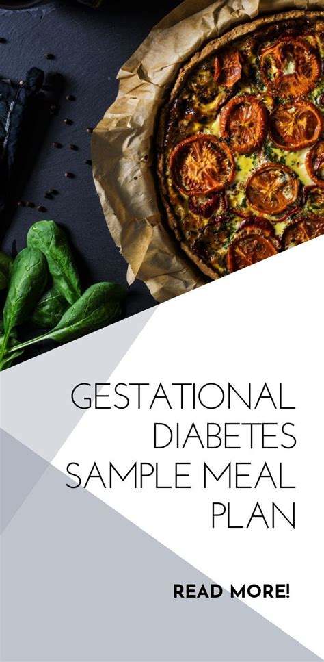 Gestational Diabetes Sample Meal Plan