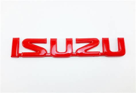 Red Isuzu Logo Emblem Badge Sticker 1pc Universal Car Ebay