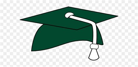 Class Of Graduation Cap With Green Tassel Free Transparent Png