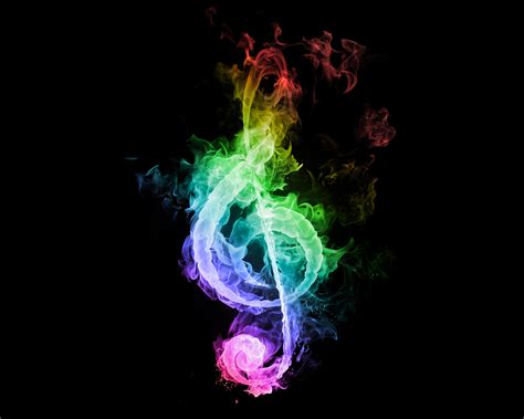 Download Abstract Wallpaper Flames Musical Note Music  By