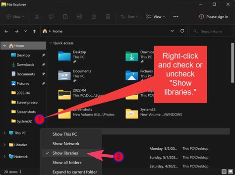How To Show Or Hide Libraries On Windows 11 Gear Up Windows