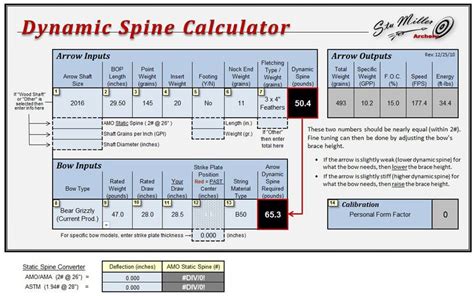 Stu Millers Dynamic Spine Calculator Qcalculatorl