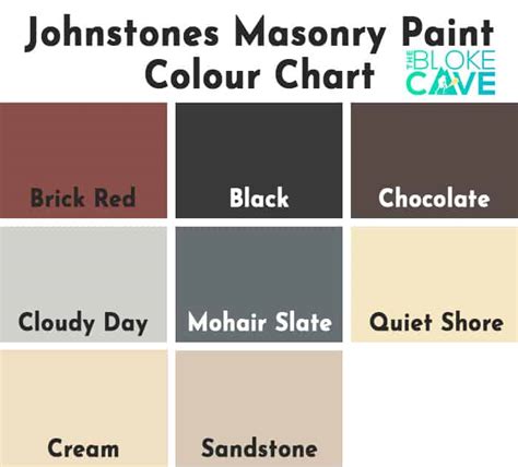 The Ultimate Masonry Paint Colour Chart The Bloke Cave