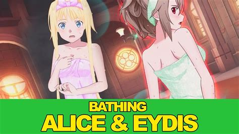 Bathing Girls Alice And Eydis 55x Scouts Sword Art Online Alicization Rs Saoars Youtube
