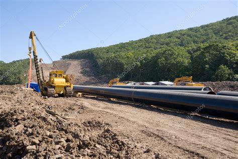 Construction Of A New Oil Pipeline — Stock Photo © Stask 1845607