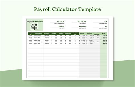 Payroll Calculator Template My Excel Templates Vrogue Co