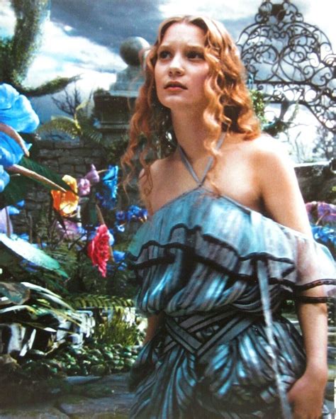 Alice In Wonderland Sexy Mia Wasikowska Color Photo Tim Burton Surreal Ebay