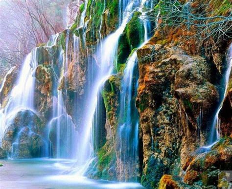 Nature Full Hd Waterfall Rainbow Nature Full Hd Waterfall Beautiful