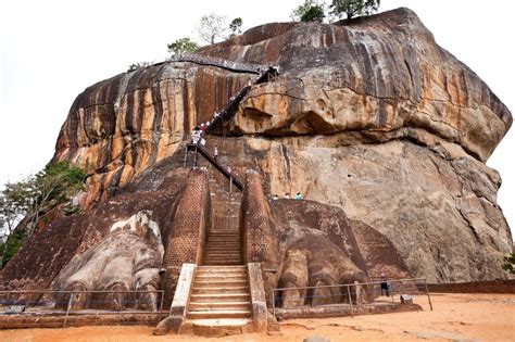 Sigiria Or The Lion Rock Located In Sri Lanka Is A Gigantic Column
