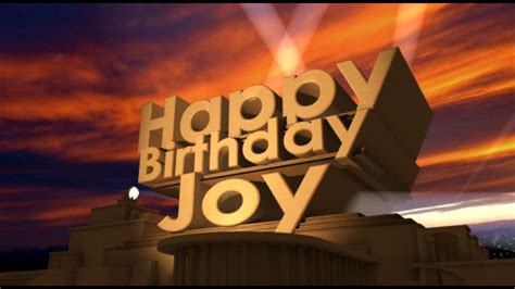 Happy Birthday Joy Youtube