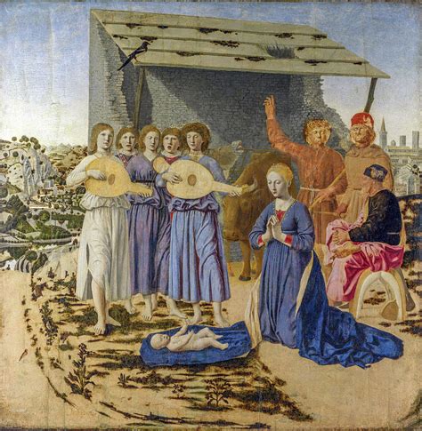 The Nativity By Piero Della Francesca Painting By Piero Della Francesca