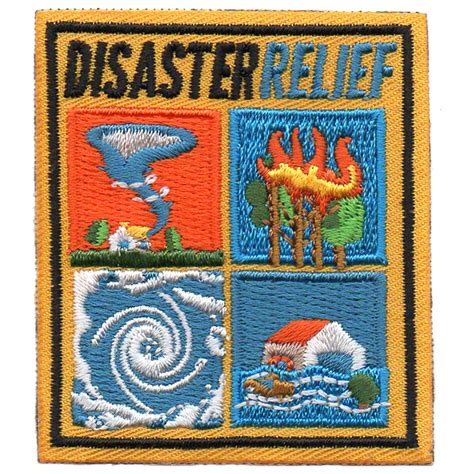 Disaster Relief Patch | Cool patches, Embroidered patches, Iron on embroidered patches