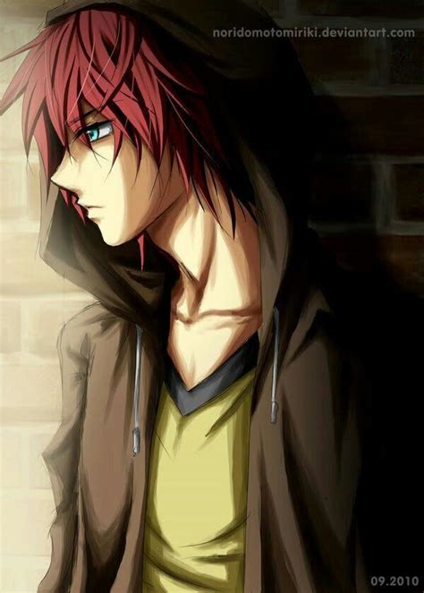 35 Ide Anime Boy Red Hair Blue Eyes Blog De Marino