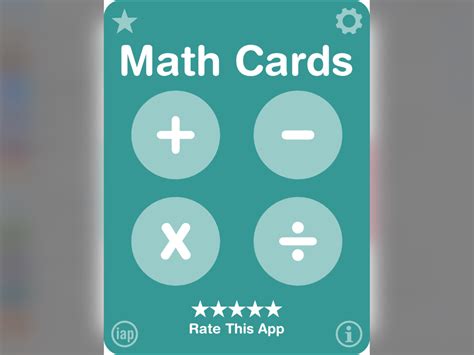 Math Flash Cards Modeling Mathematics Math Resources